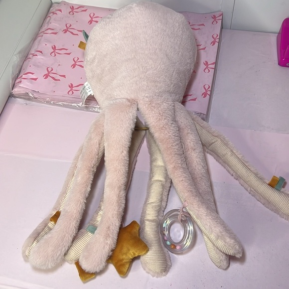 Plush Pink Octopus Toy - Picture 6 of 7